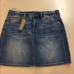 NWT J.Crew Indigo Mini Denim Skirt 26